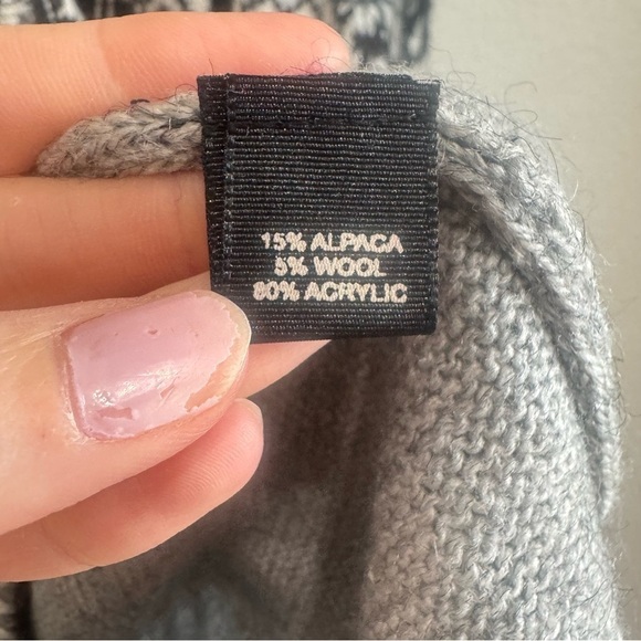 Alpaca Connection Knit Sweater Hoodie Jacket Women's Medium Aztec Southwestern - Picture 5 of 9